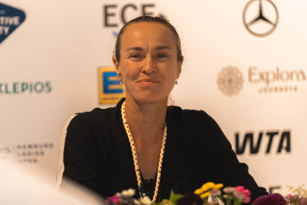 msc hamburg ladies open, pressekonferenz martina hingis(sui) ehemalige nr. 1 im damentennis